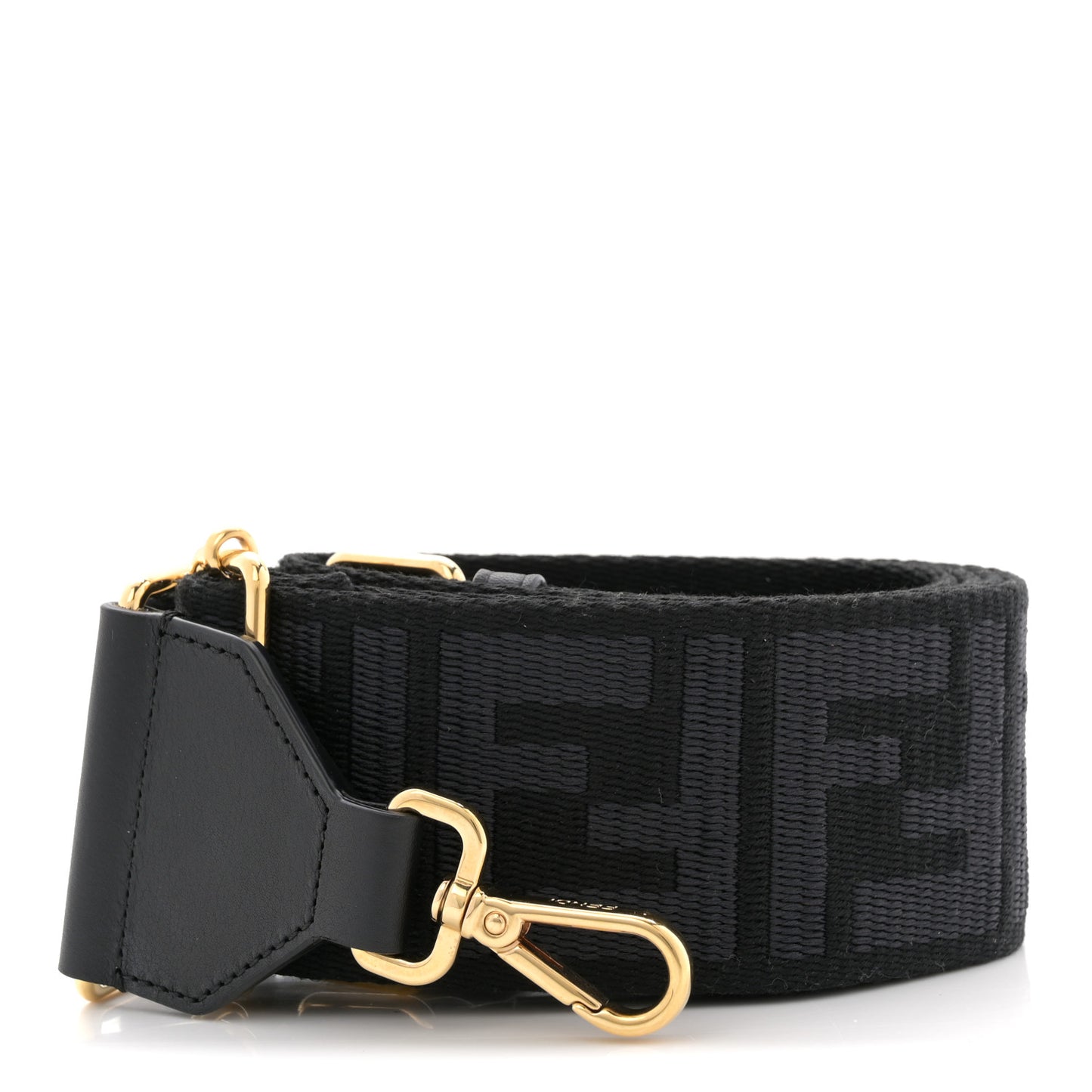 Ribbon Vitello Seta FF 1974 Adjustable Strap You Black