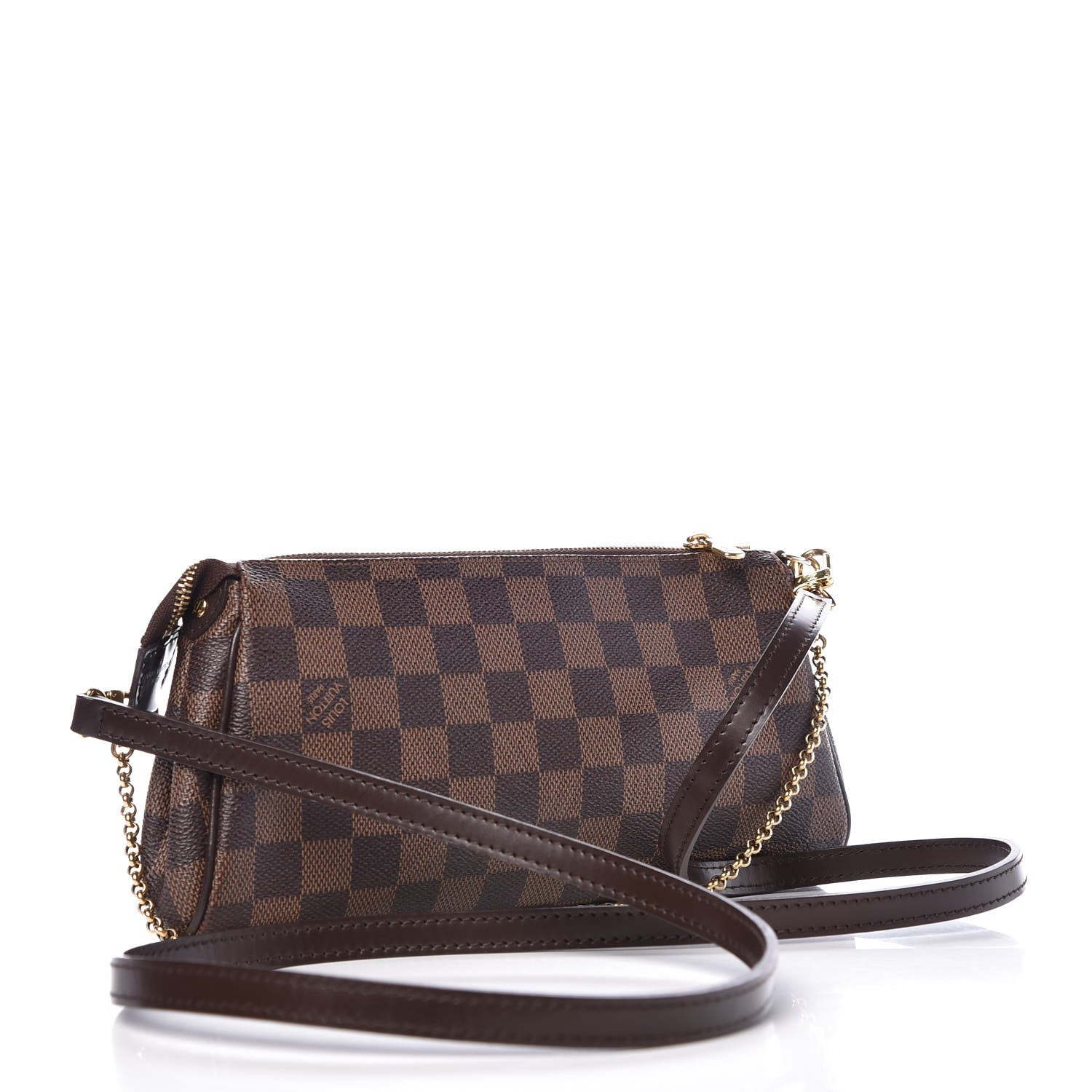 Louis Vuitton Damier Ebene Eva Clutch 3 of 9