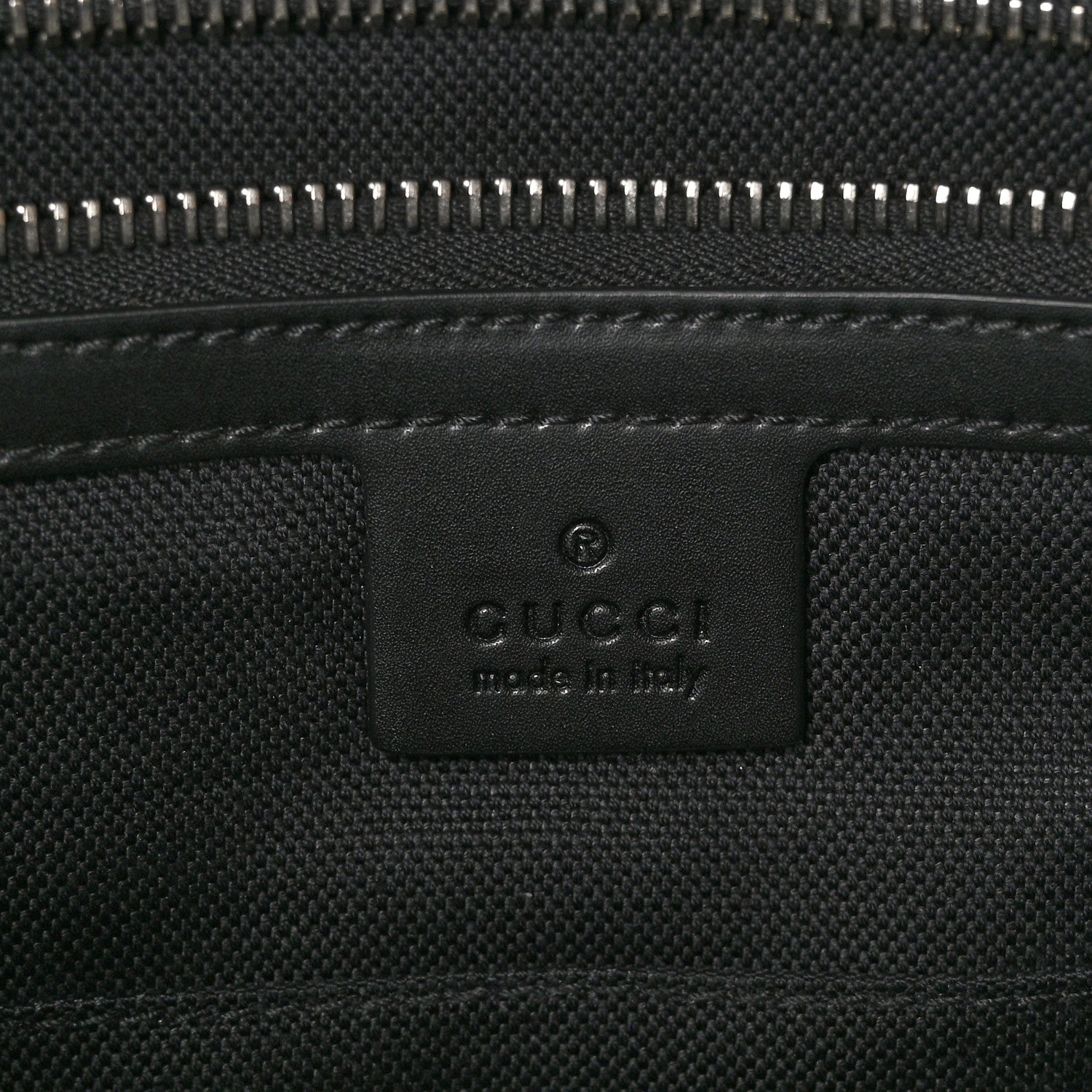 Gucci GG Supreme Monogram Appia Calfskin Web Briefcase Black 7 of 11
