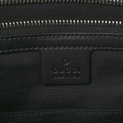 Gucci GG Supreme Monogram Appia Calfskin Web Briefcase Black 7 of 11