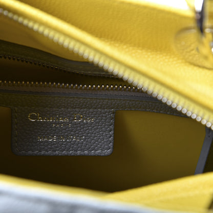 Christian Dior Lambskin Cannage Medium Tri-Color Lady Dior White Grey Yellow 7 of 10