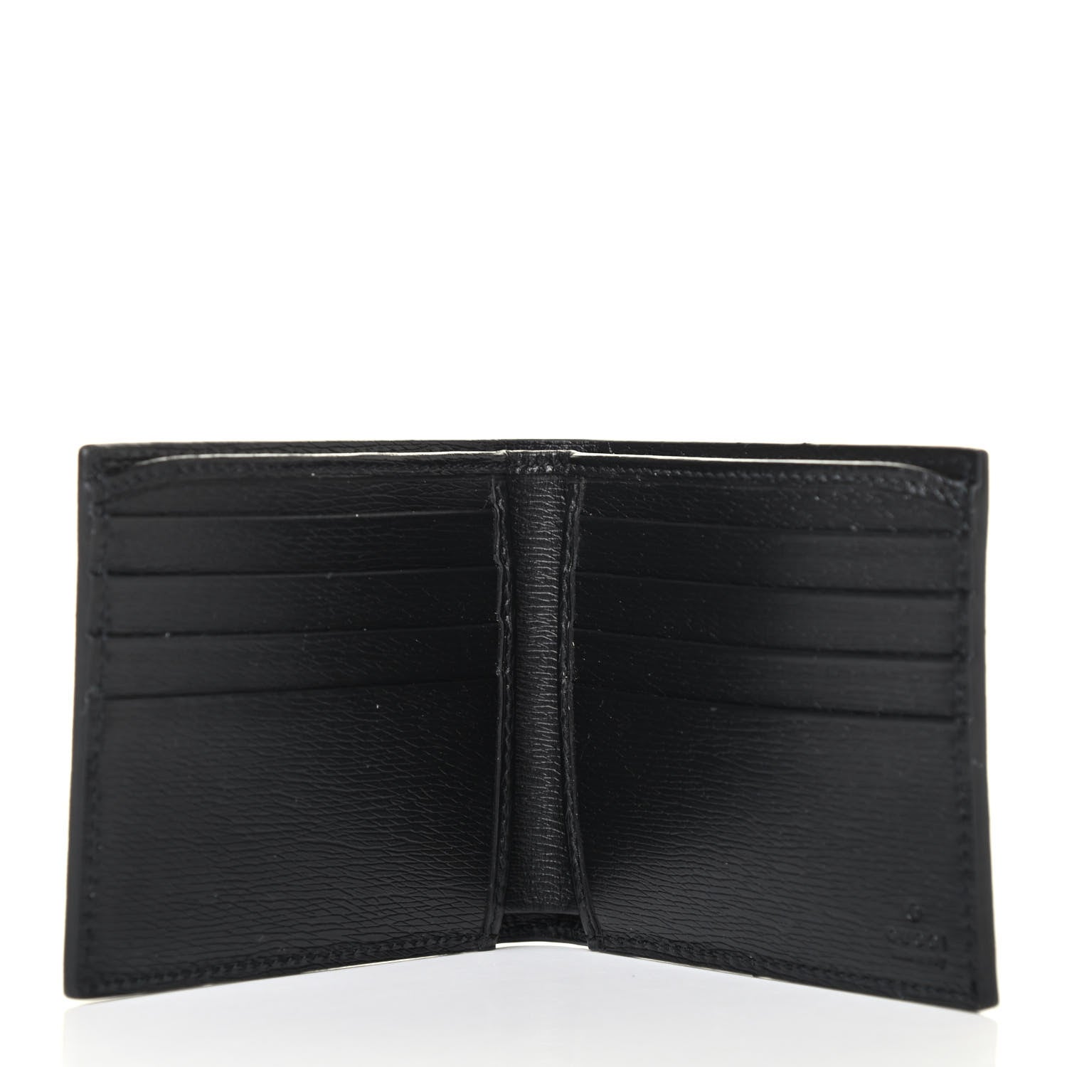 Gucci Shangai Calfskin Kingsnake Bi-Fold Wallet Black 4 of 4