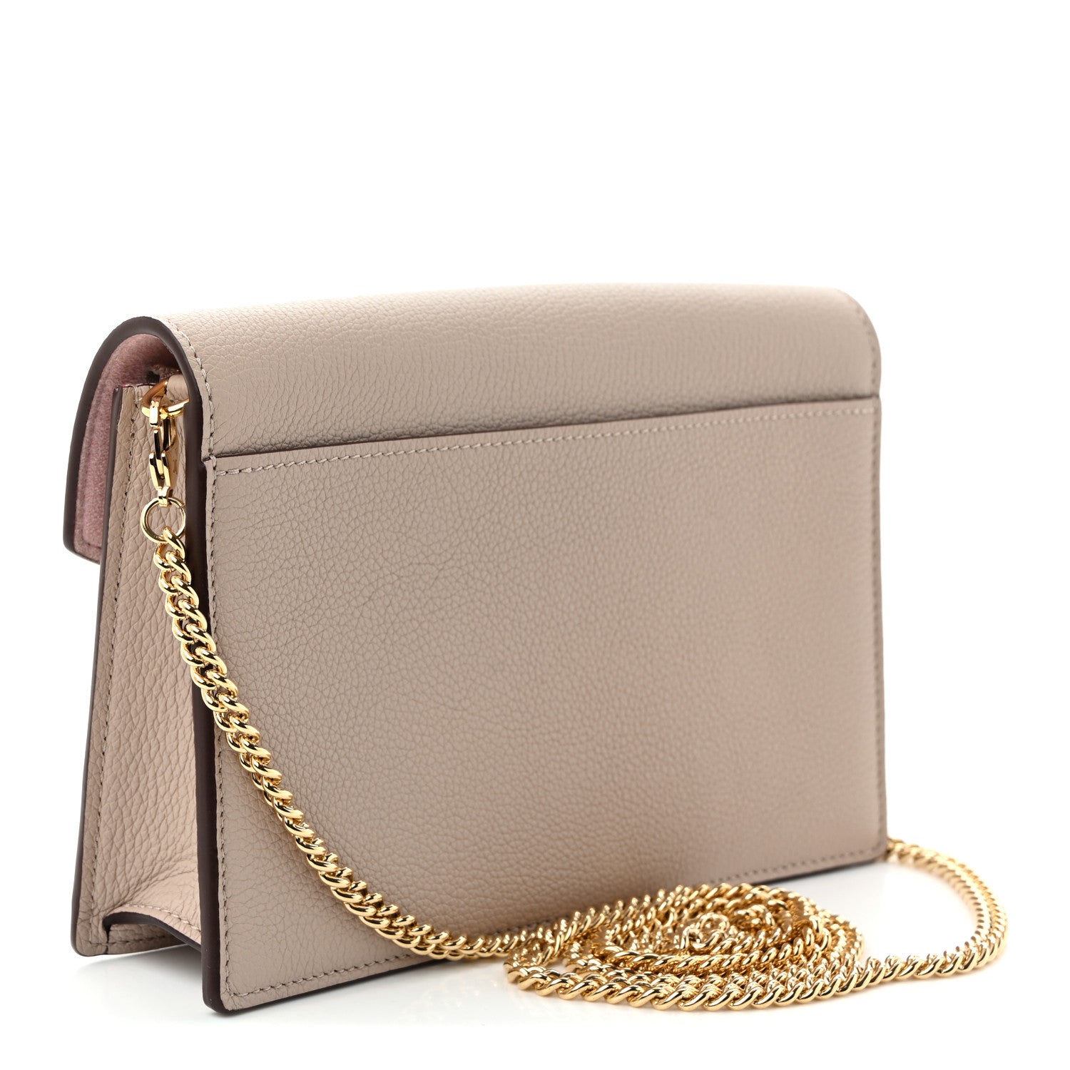 Louis Vuitton Soft Calfskin My Lockme Chain Pochette Greige 3 of 10