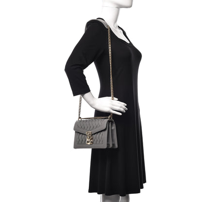 Miu Miu Nappa Matelasse Flap Crossbody Bag Marmo 2 of 9