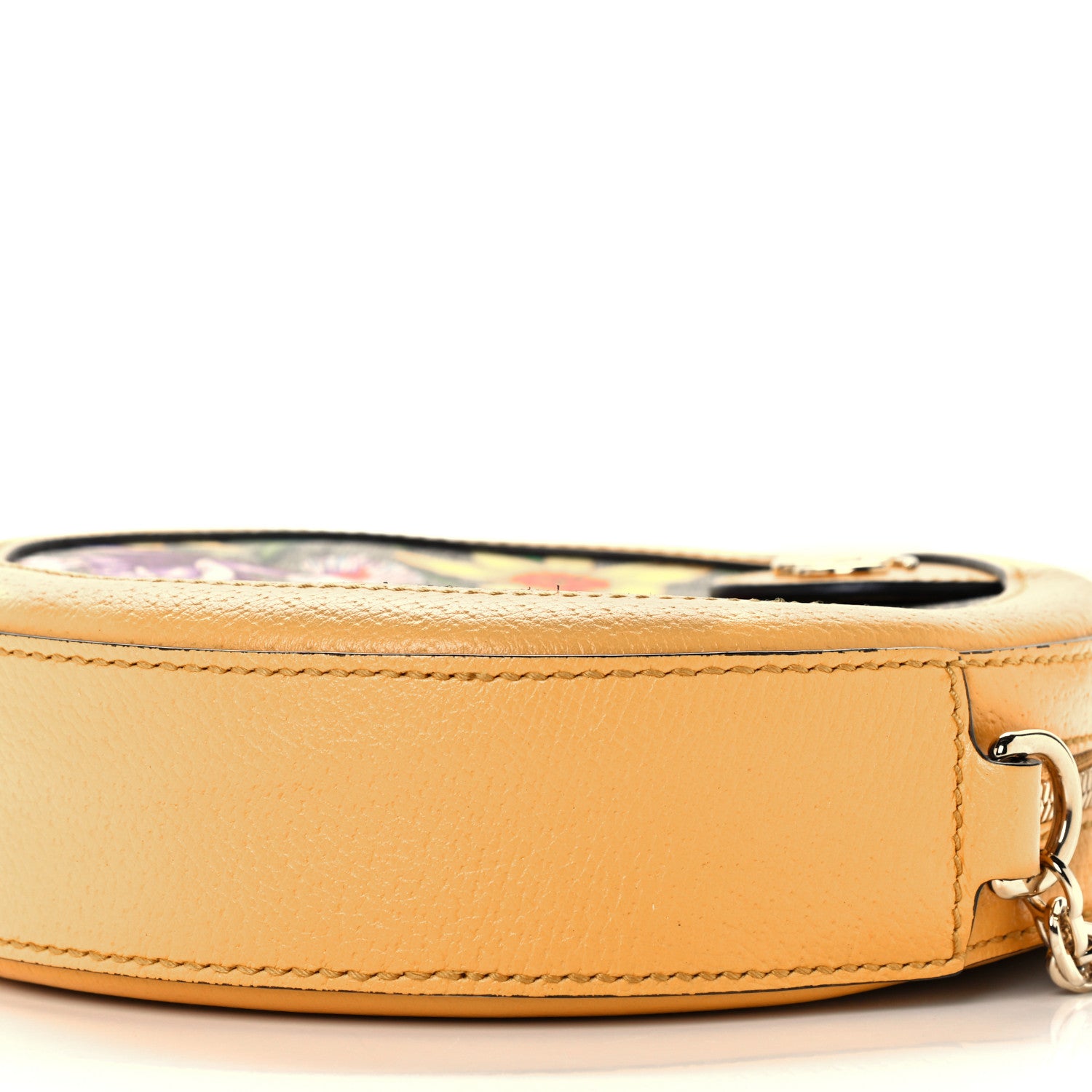 Gucci GG Supreme Monogram Flora Web Mini Ophidia Round Shoulder Bag Beige Multicolor Crop 11 of 11