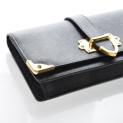 Prada Saffiano Cahier Mini Bag Black 8 of 12