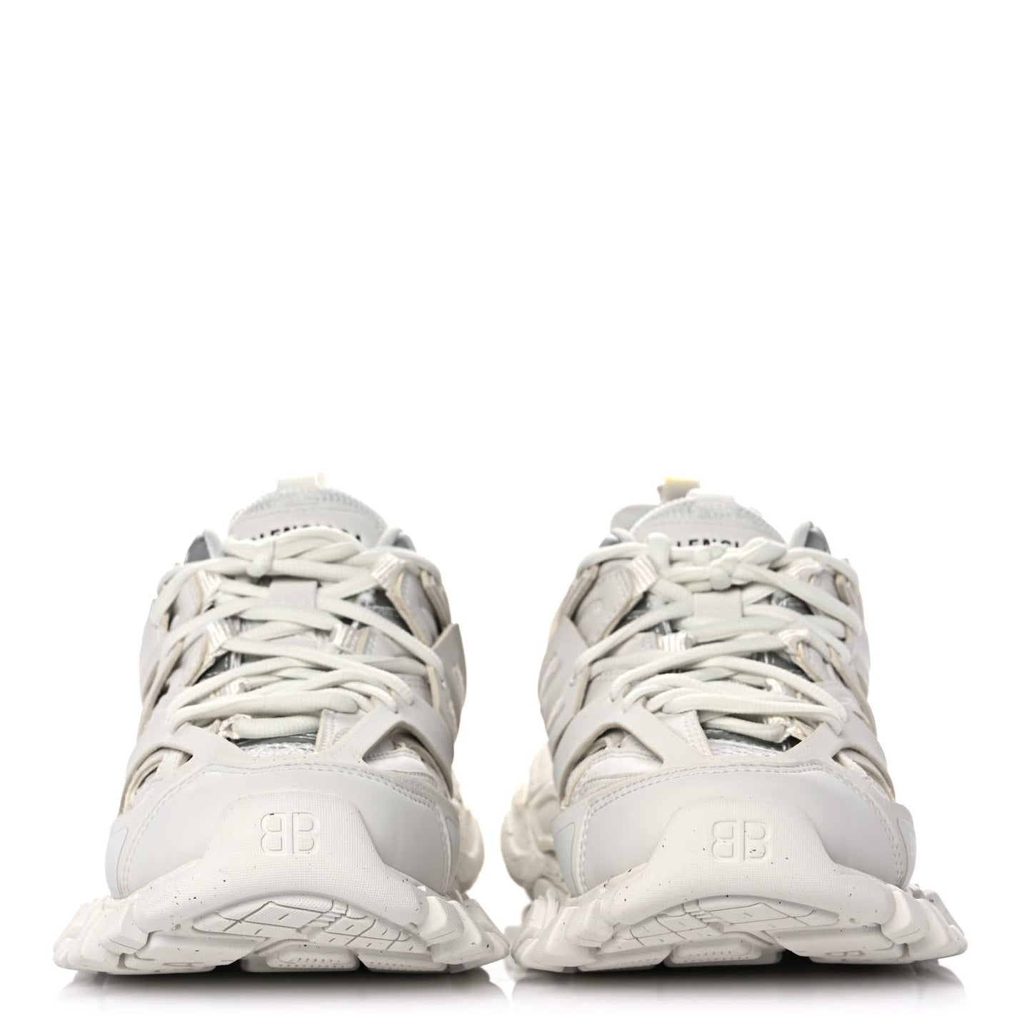Rubber Mesh Fabric Monocolor Recycled Sole Womens Track Sneakers 36 White