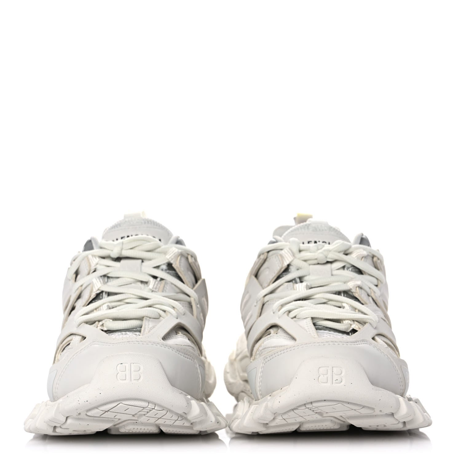 Balenciaga Rubber Mesh Fabric Monocolor Recycled Sole Womens Track Sneakers 36 White 2 of 10