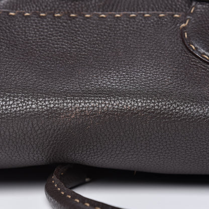 Fendi Cuoio Romano Selleria Large Linda Satchel Testa di Moro 12 of 13