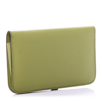Hermes Togo Dogon Duo Wallet Vert Anis 2 of 12