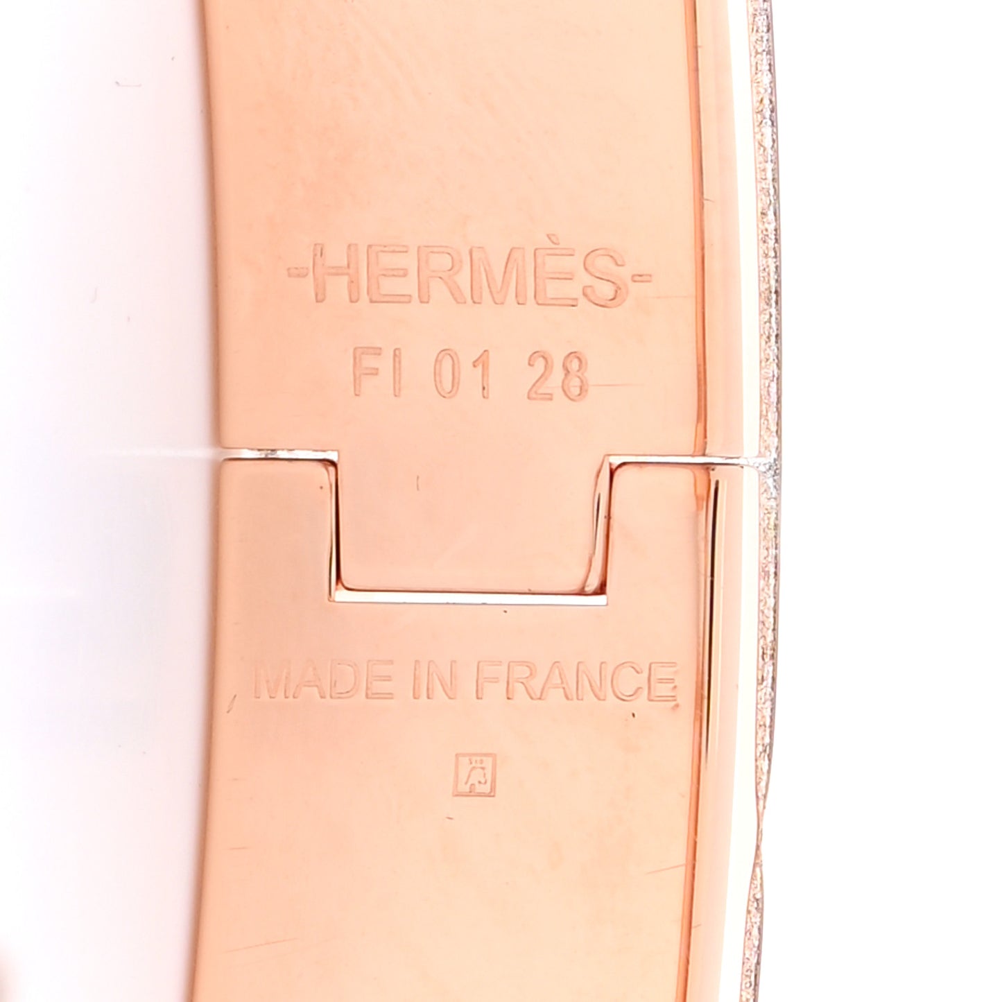 Enamel Narrow Clic Clac H Bracelet GM Black