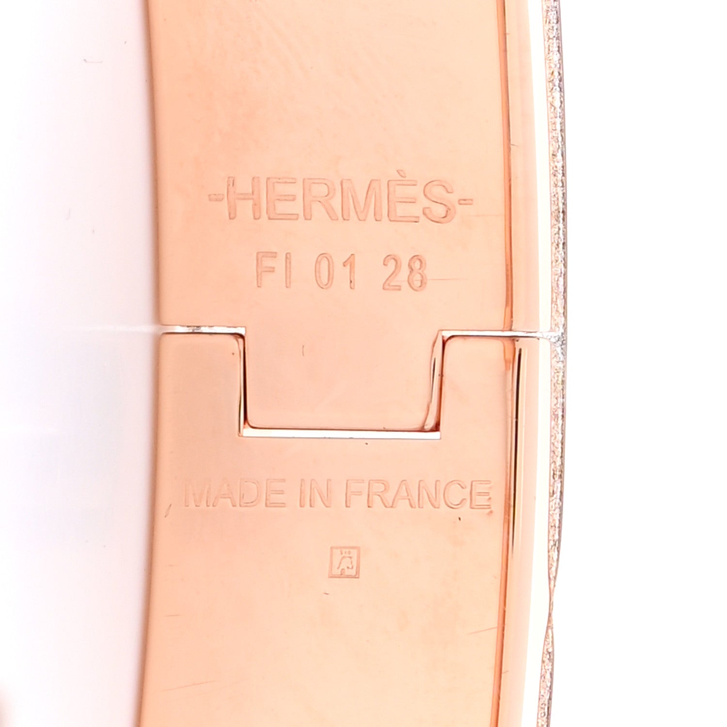 Hermes Enamel Narrow Clic Clac H Bracelet GM Black 4 of 5
