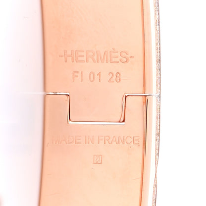 Hermes Enamel Narrow Clic Clac H Bracelet GM Black 4 of 5