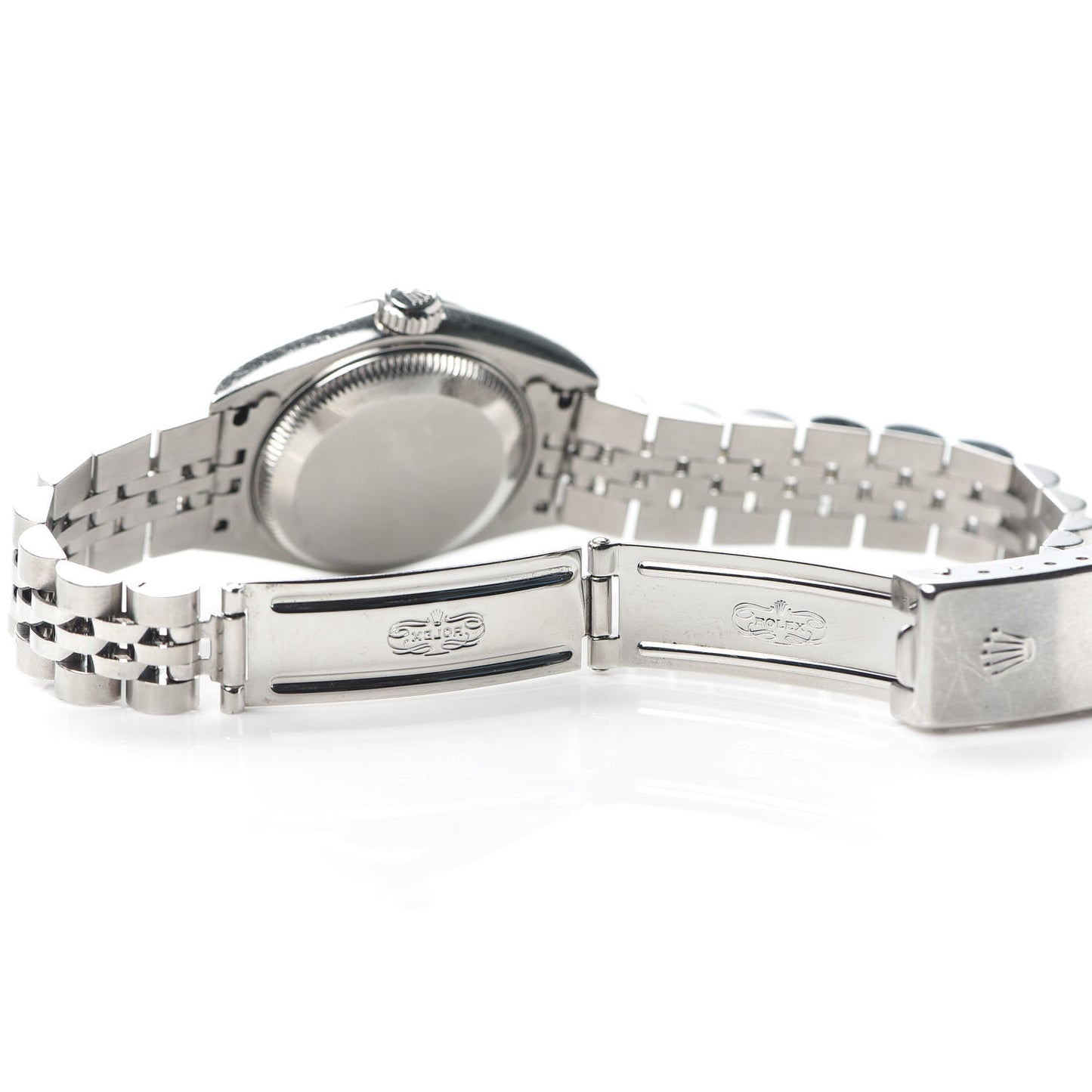 Stainless Steel 18K White Gold Diamond 26mm Oyster Perpetual Datejust Watch Silver Jubilee 79174