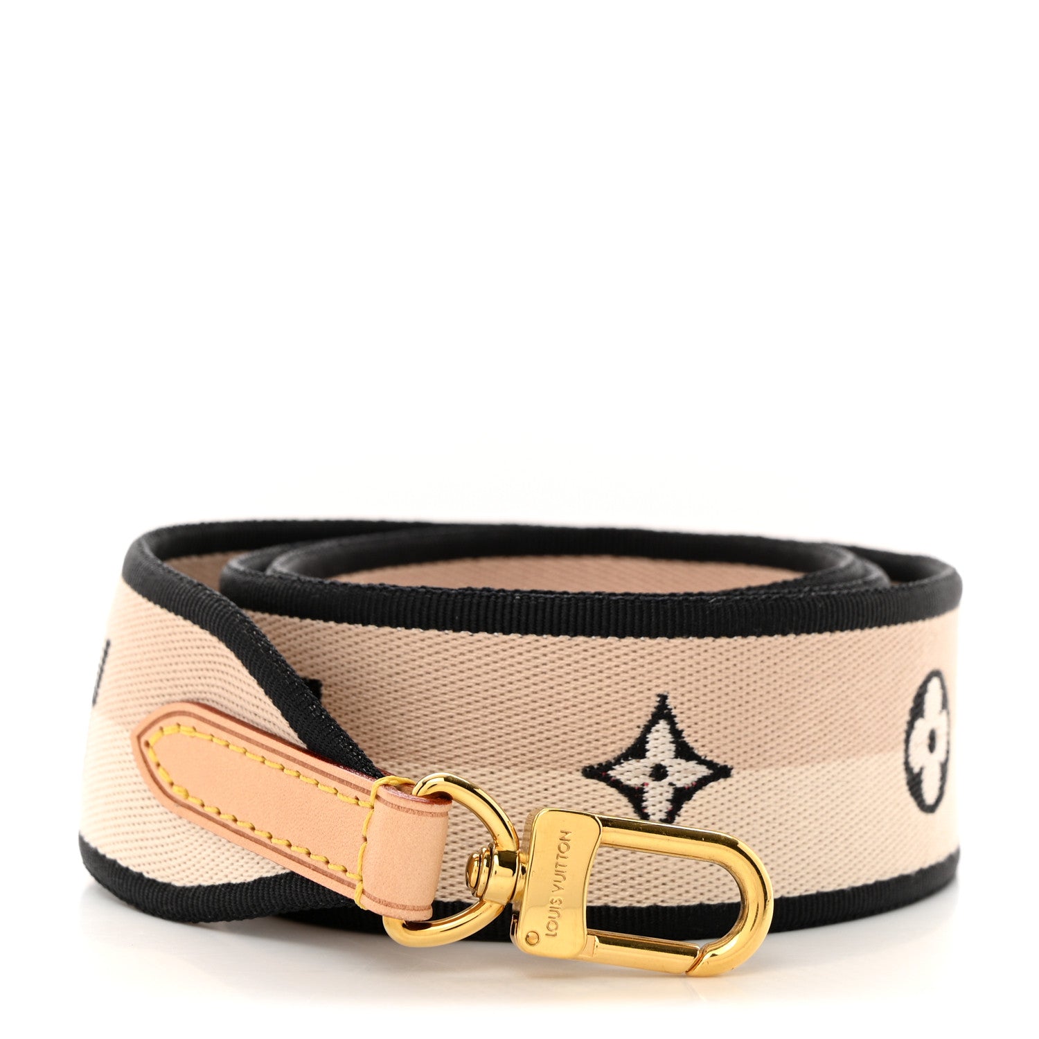 Louis Vuitton Jacquard Diane Shoulder Strap Black 1 of 3