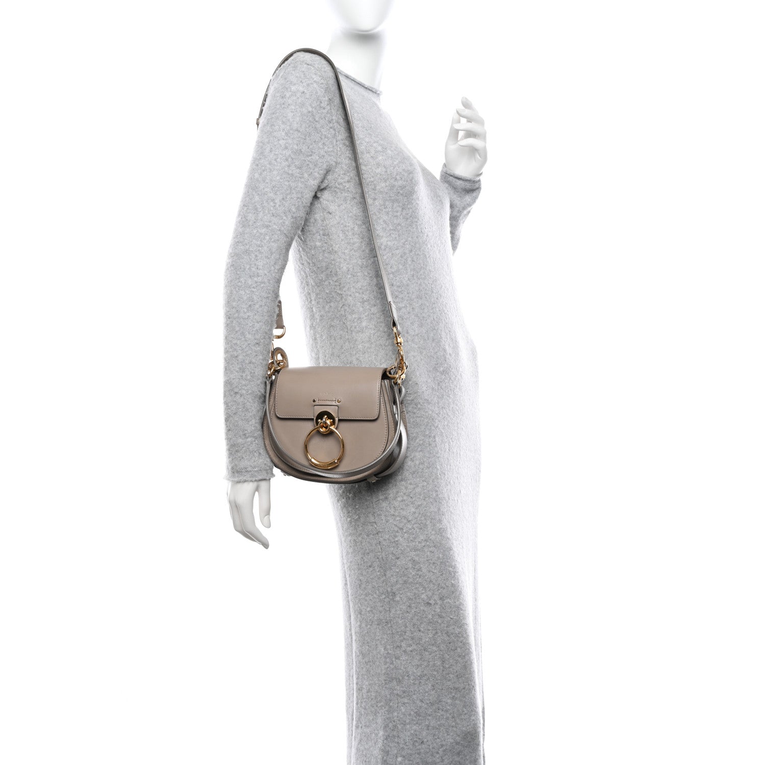 Chloe Calfskin Small Tess Bag Motty Grey 2 of 18