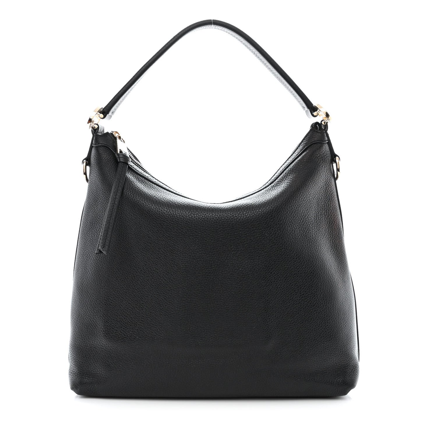 Pebbled Calfskin Small Miss GG Hobo Black