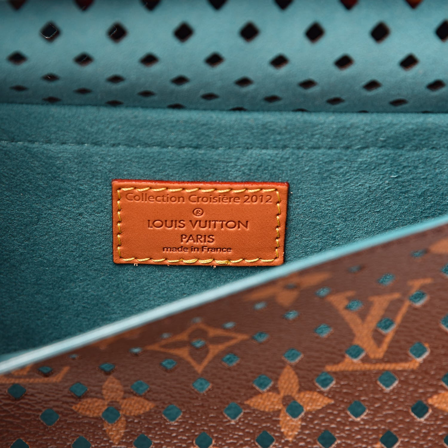 Louis Vuitton Monogram SC Flore Saumur Teal 7 of 10