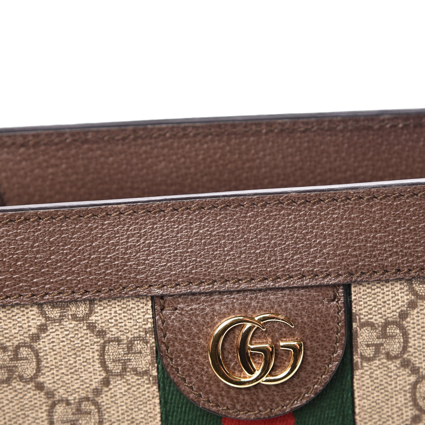 GG Supreme Monogram Web Small Ophidia Chain Shoulder Bag Brown