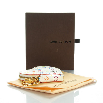 Louis Vuitton Monogram Multicolor Coeur Heart Coin Purse White 4 of 8