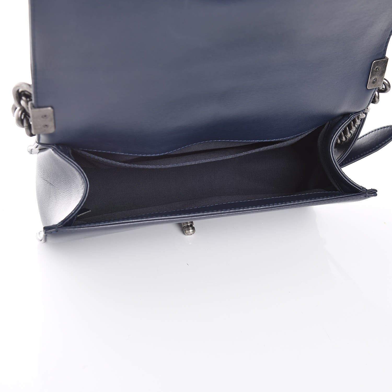 Chanel Lambskin Quilted Medium Boy Flap Dark Blue 5 of 7