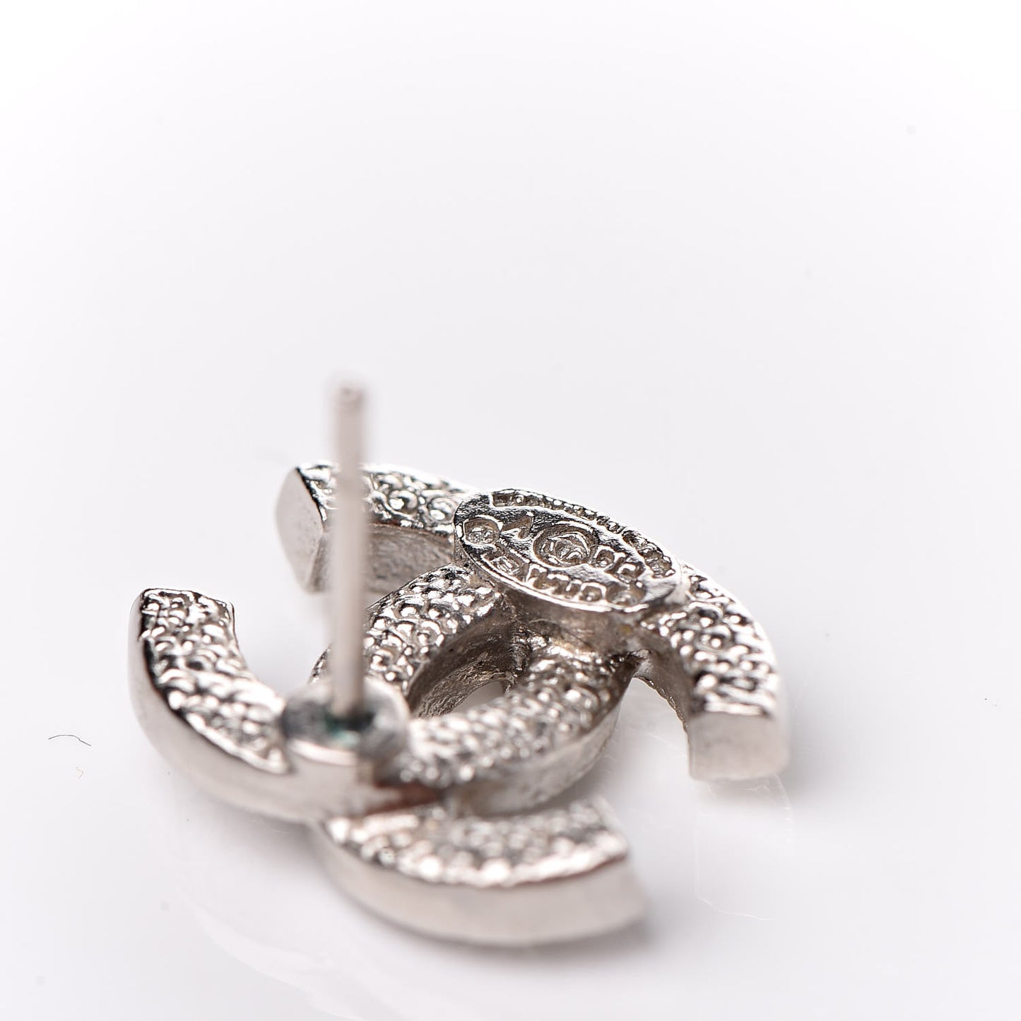 Crystal CC Earrings Silver