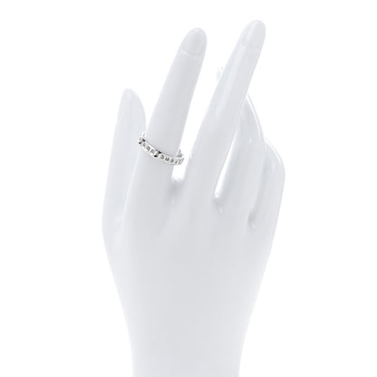 Tiffany 18K White Gold Narrow T True Band Ring 57 8 2 of 5