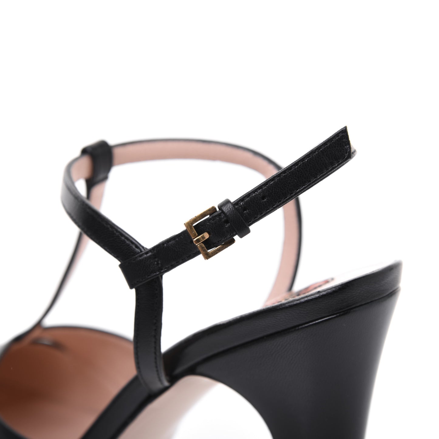 Malaga Kid T Strap Platform Pumps 38 Black