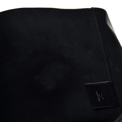 Saint Laurent Calfskin Large Shopping Tote Black 5 of 6