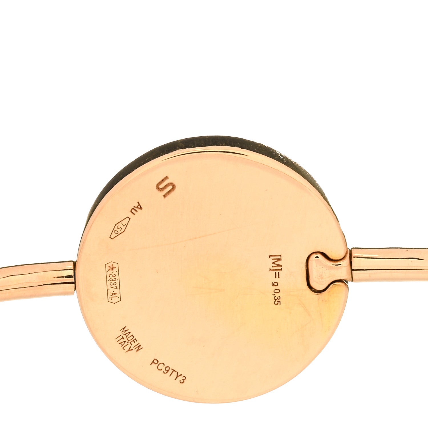 Bulgari 18K Rose Gold Carnelian BVLGARI BVLGARI Bangle Bracelet S 3 of 4