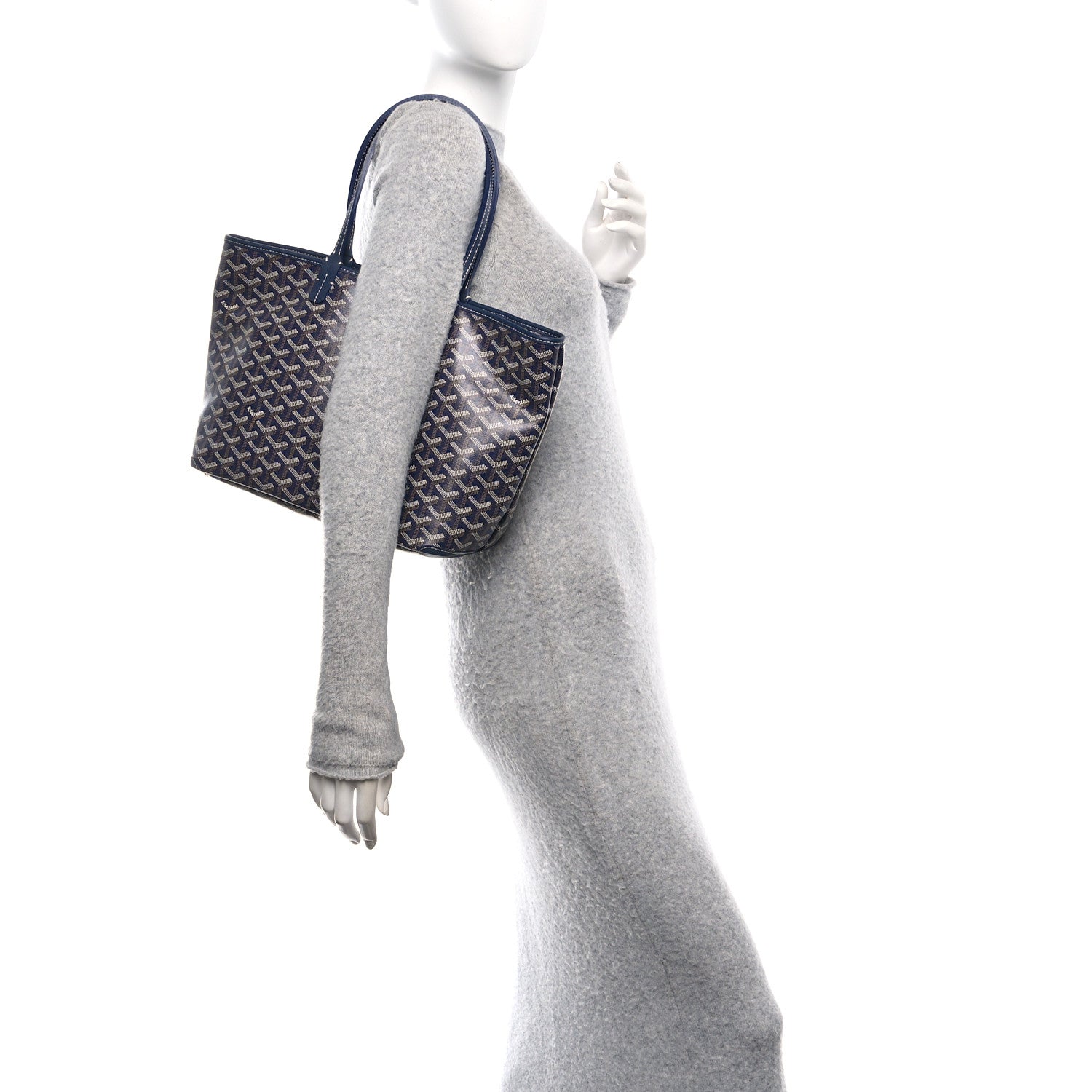 Goyard Goyardine Artois PM Navy 2 of 10