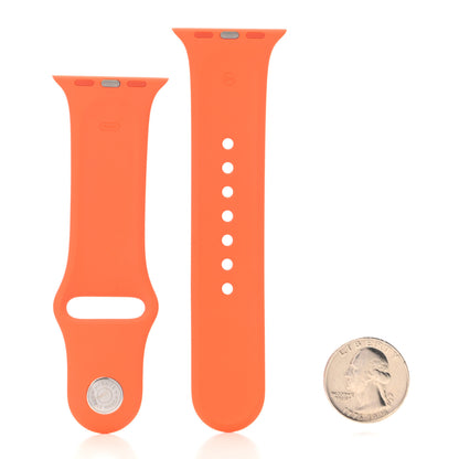 Hermes Silicone 41mm Apple Sports Watch Single Tour Band Orange 2 of 4
