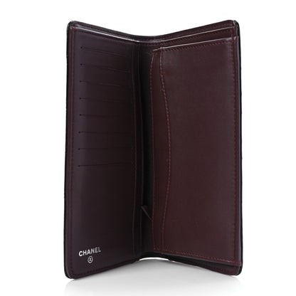 Chanel Lambskin Quilted Yen Wallet Black 5 of 9