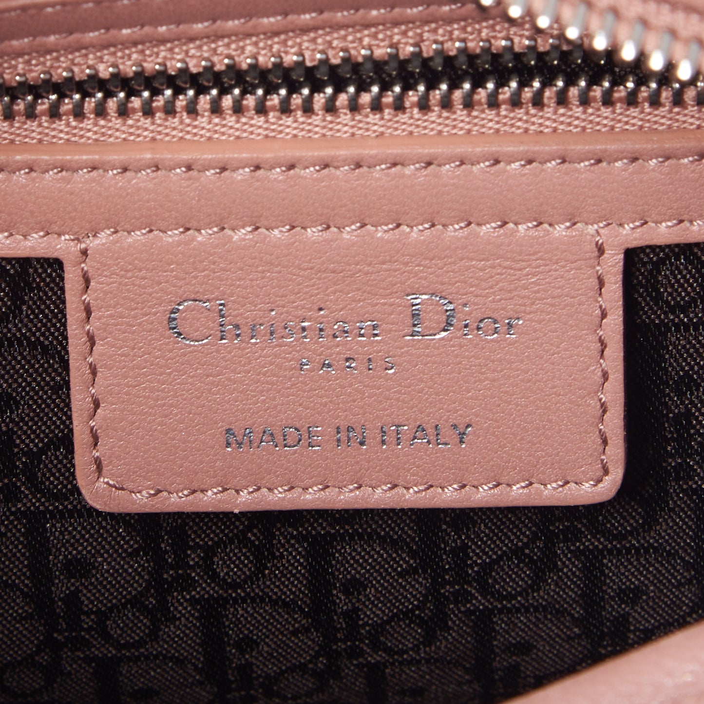 Lambskin Cannage Medium Lady Dior Pink
