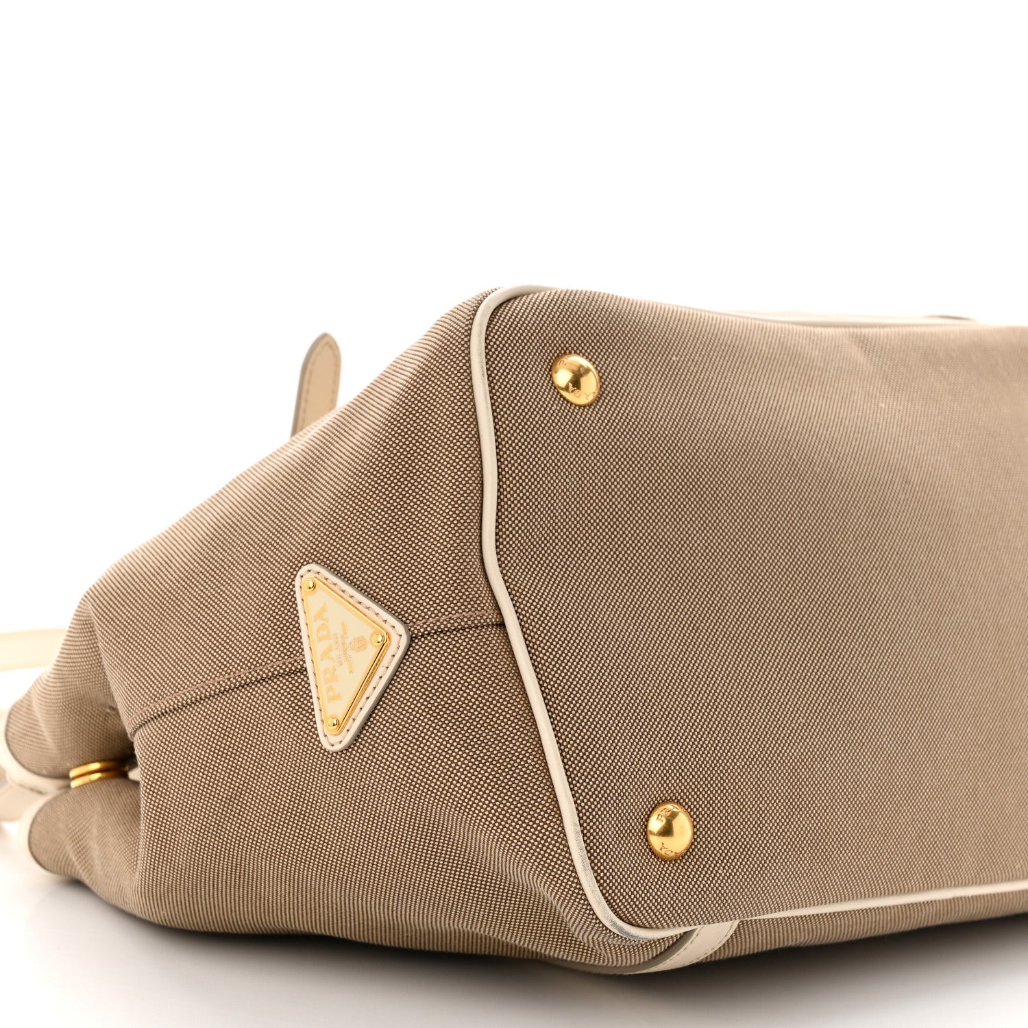 Prada Jacquard Logo Tote Corda Talco 9 of 10