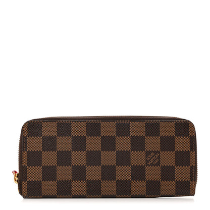 Louis Vuitton LOUIS VUITTON Damier Ebene Clemence Wallet Cherry 1 of 7