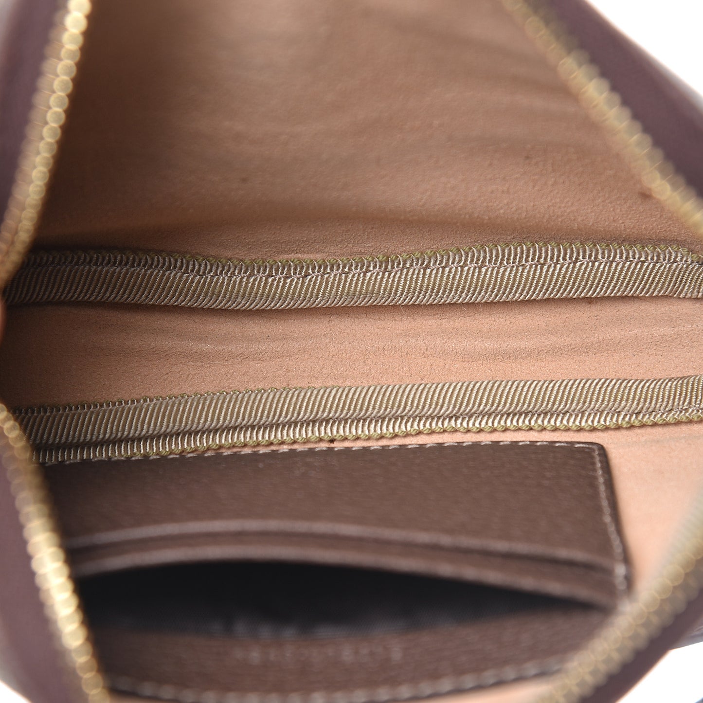 GG Supreme Monogram Ophidia Phone Case Wristlet Brown