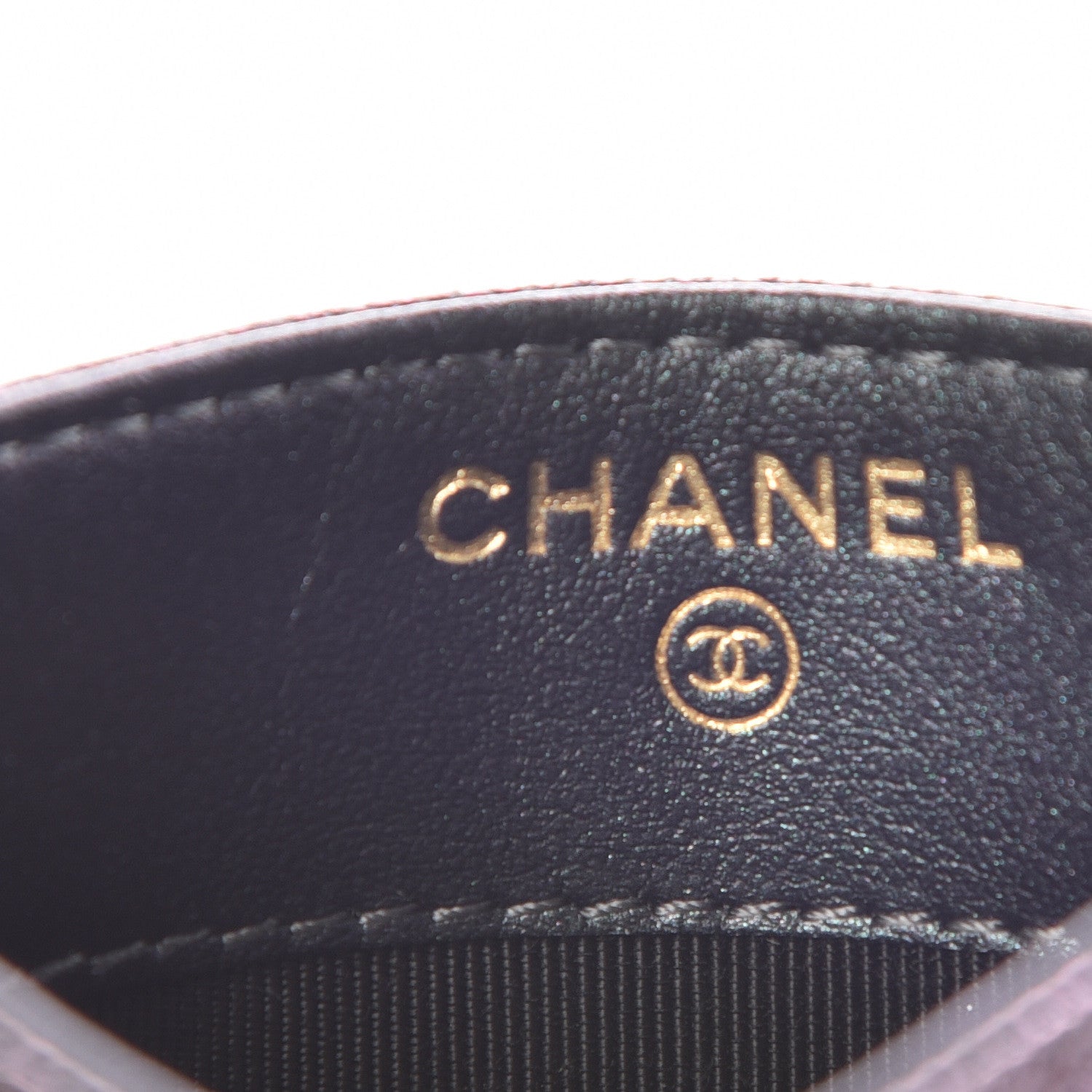 Chanel Iridescent Caviar Quilted Card Holder Black 6 of 9