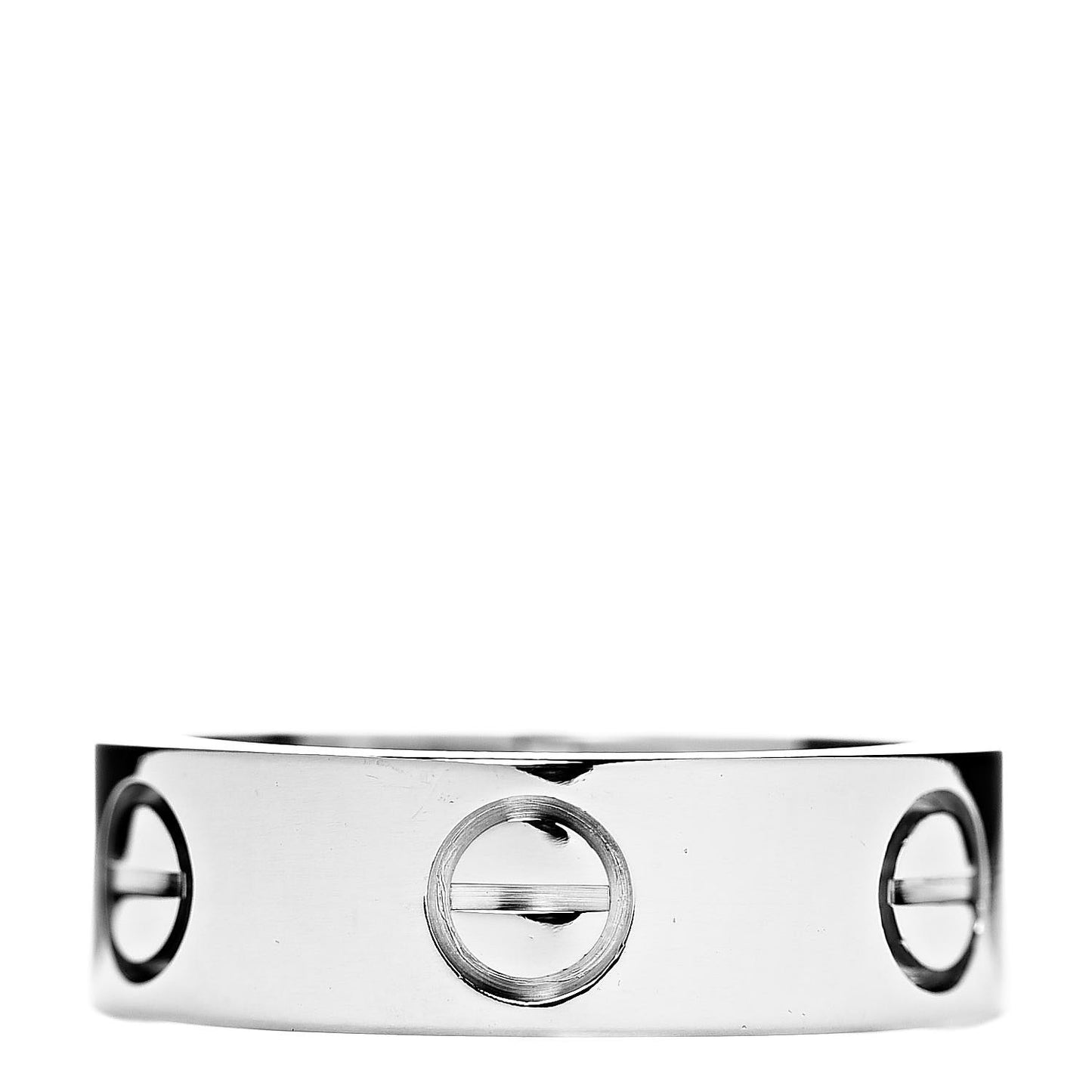 18K White Gold 5.5mm LOVE Ring 48 4.5