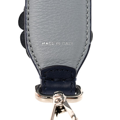 Fendi Vitello Dolce Flowerland Bi-Color Studded Strap You Blueberry Azzurro Polvere Multicolor 4 of 5