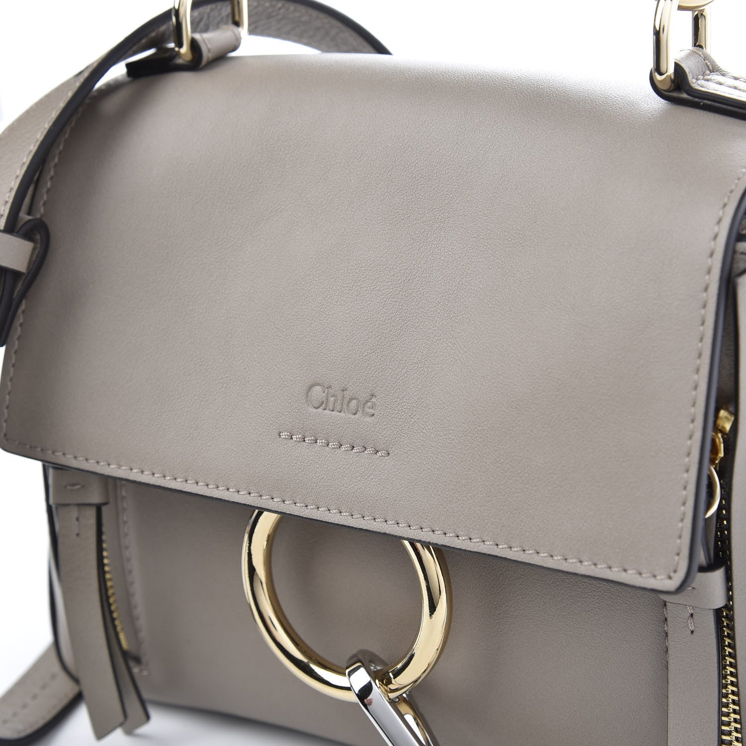 Chloe Calfskin Mini Faye Day Shoulder Bag Motty Grey 17 of 17