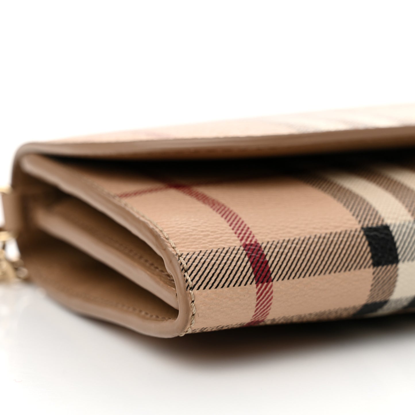 Haymarket Check Henley Wallet On Chain Mid Camel