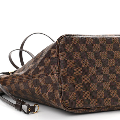 Louis Vuitton Damier Ebene Neo Neverfull MM Rose Ballerine 8 of 9