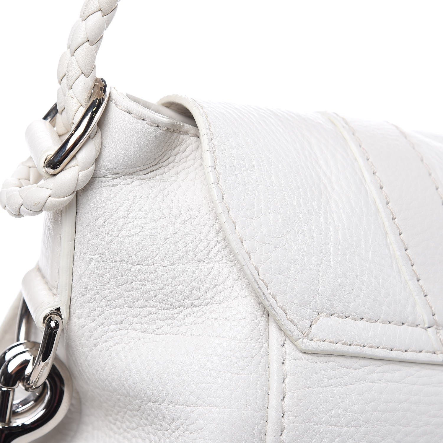 Gucci Calfskin Techno Horsebit Large Flap White 11 of 12