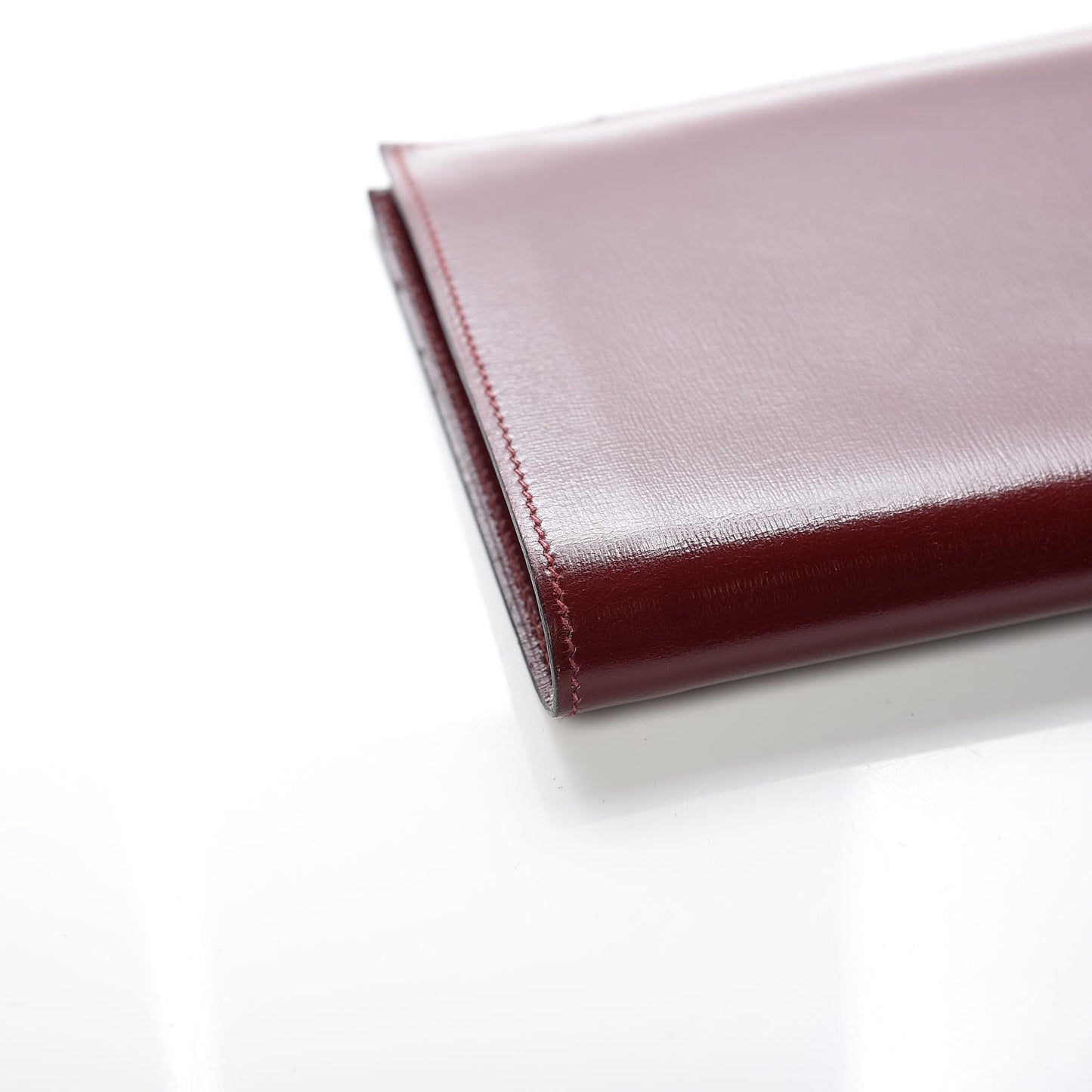 Box Checkbook Holder Wallet Rouge H