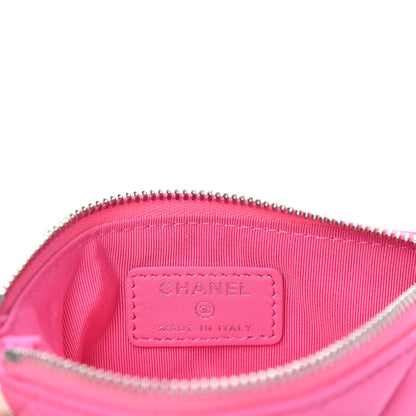 Chanel Lambskin Quilted Small Cosmetic Case Pink 6 of 7