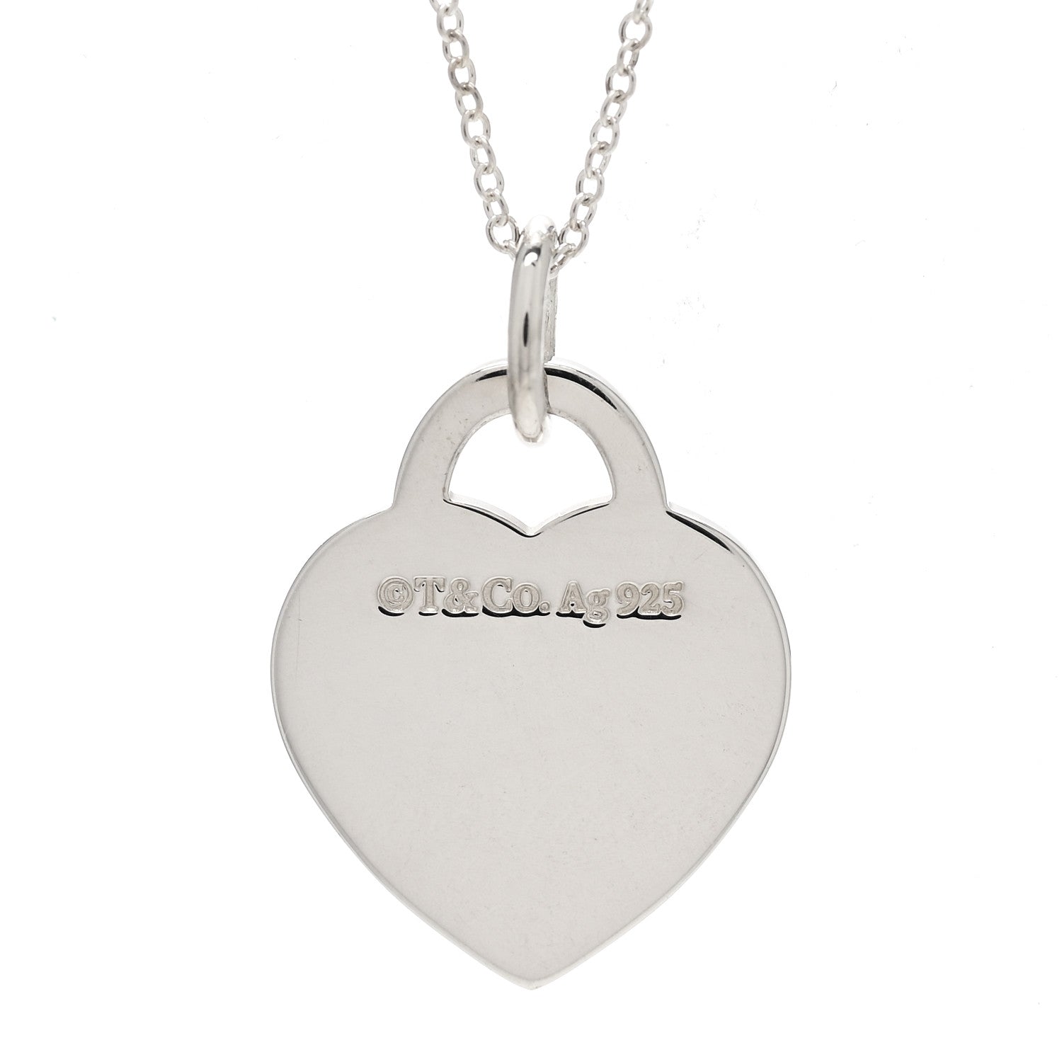 Tiffany Sterling Silver Enamel Return to Tiffany Love Pendant Necklace 6 of 6