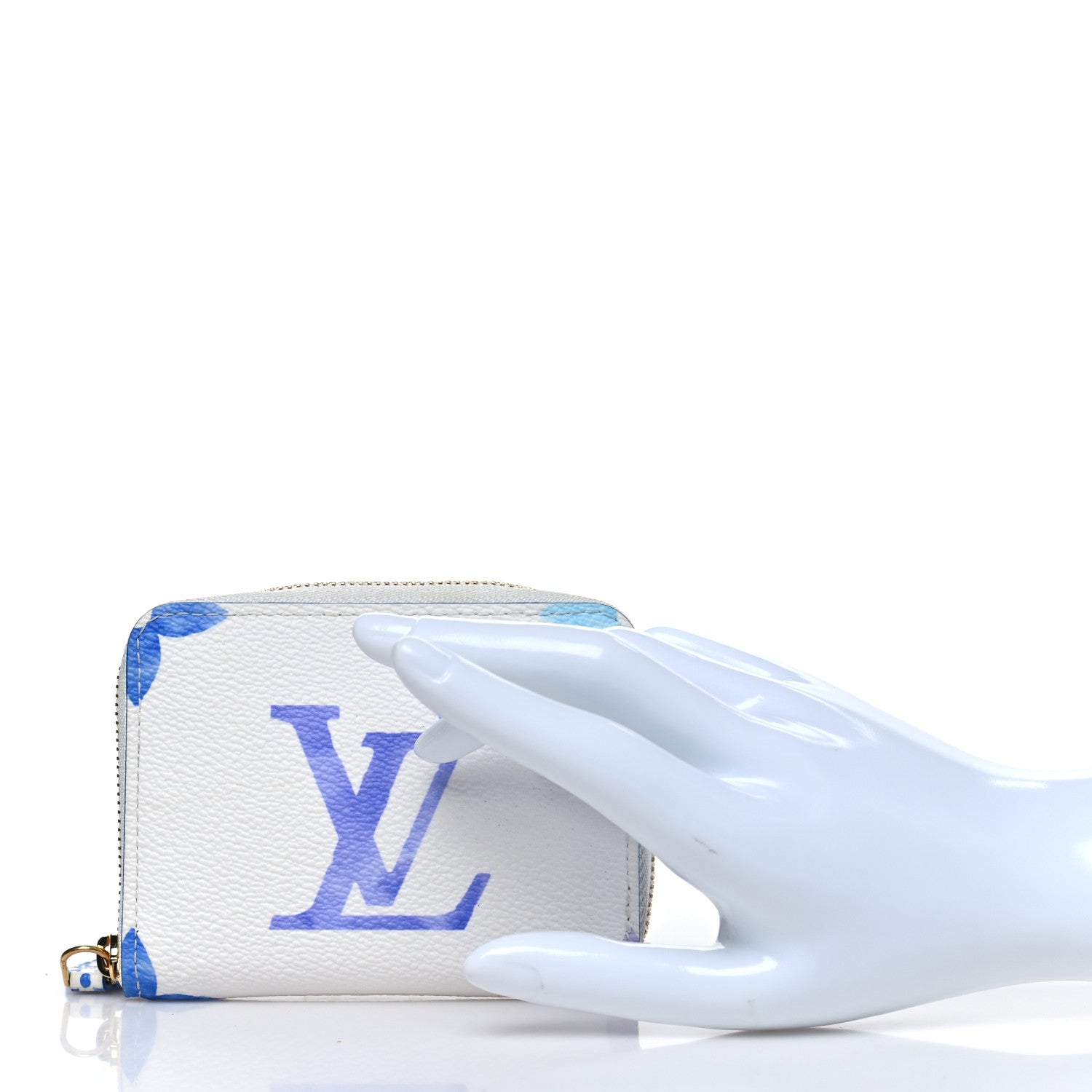 Louis Vuitton Monogram Giant By The Pool Zippy Coin Purse Blue 2 of 6