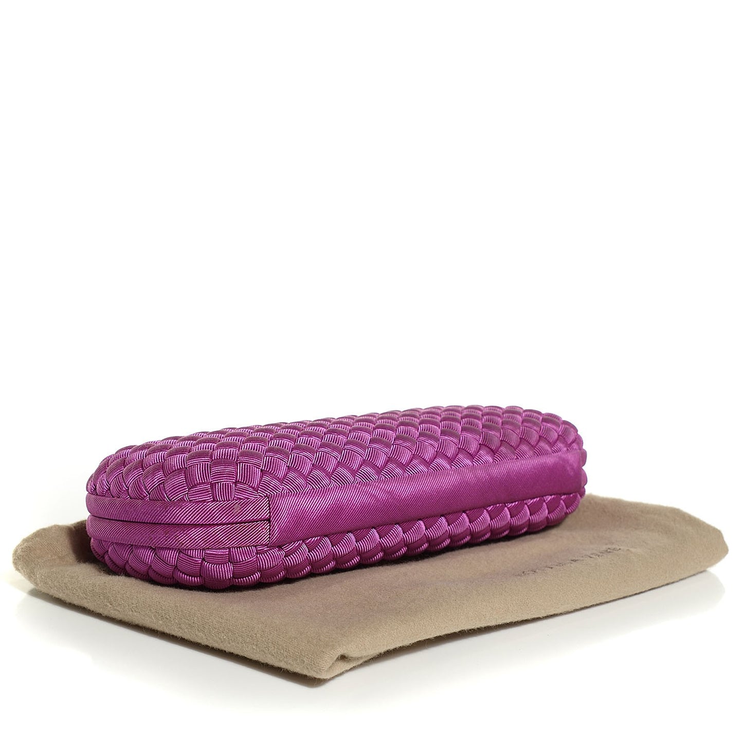 Silk Faille Intrecciato Knot Clutch