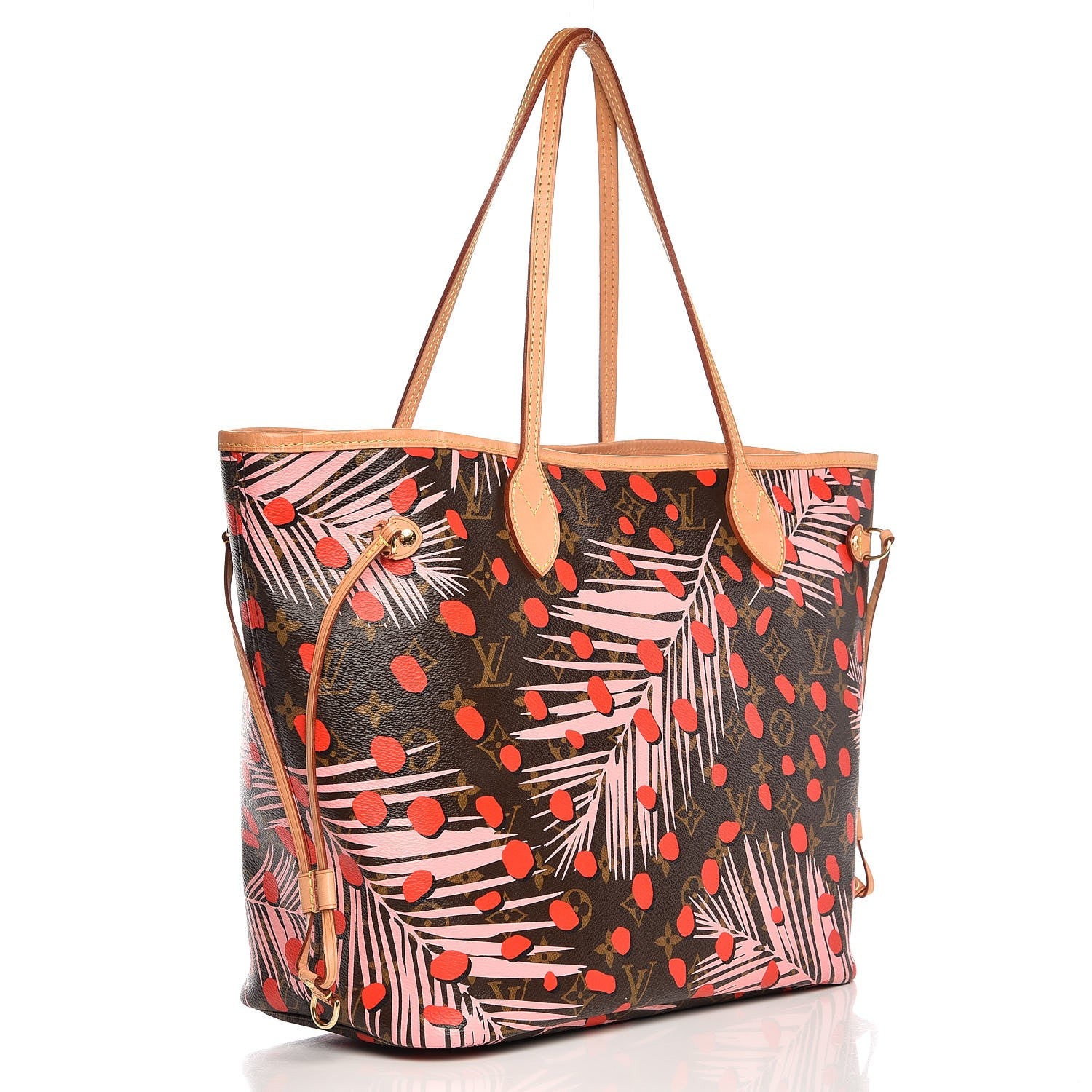 Louis Vuitton Monogram Jungle Dots Neo Neverfull MM Sugar Pink Poppy 4 of 8